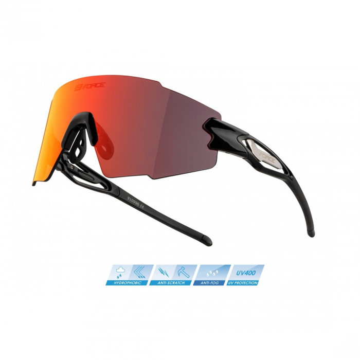 Ochelari Force Mantra Negri lentile rosii [1]