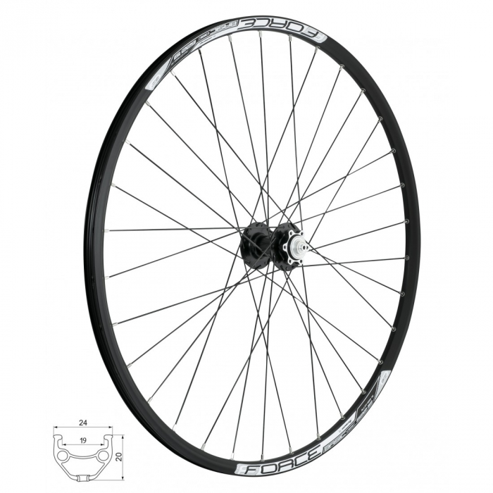 Roata fata 28/29 Force Basic Disc 622x19 6 suruburi [1]