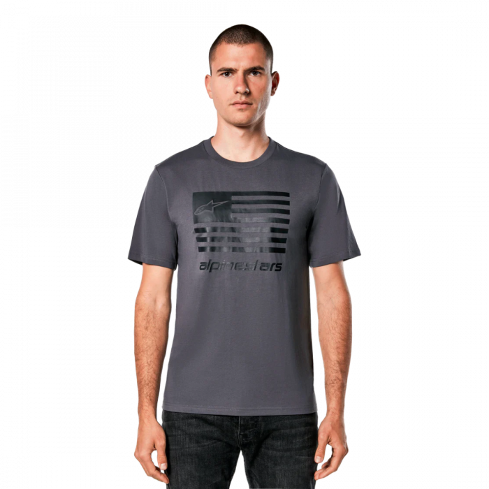 Tricou Alpinestars Flag CSF Tee Charcoal/Black XL [1]