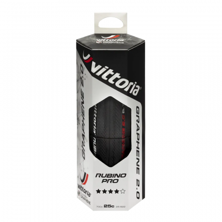 Anvelope / Camere - Anvelopa VITTORIA Rubino Pro 700 X 25C 25-622 Tubeless TLR Nylon 150TPI Negru  305g