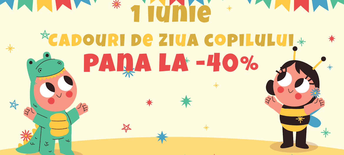Ai cumparat cadoul de 1 iunie? Jucariile noastre au reduceri de pana la -40%!