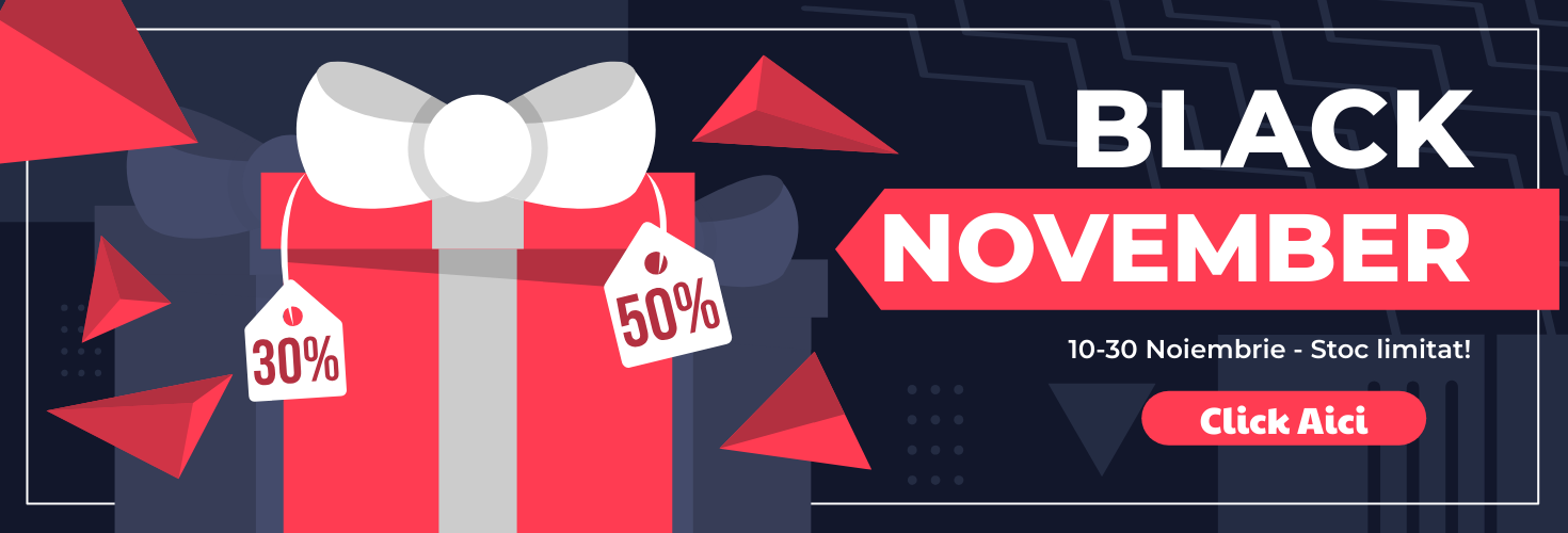 Black November este aici, cu reduceri de pana la -40%