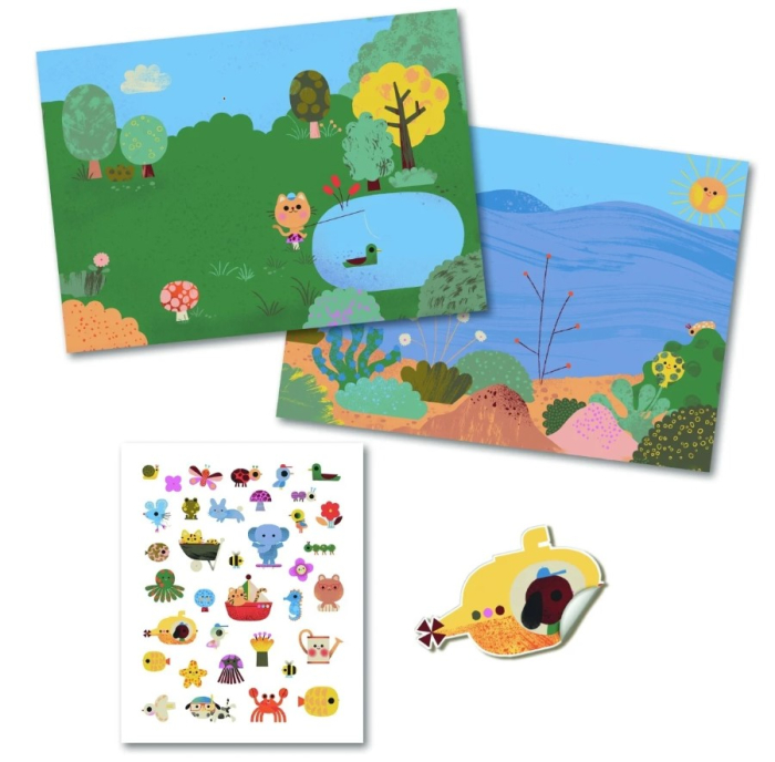 Abtibilduri repozitionabile La mare si la tara, Djeco [3]