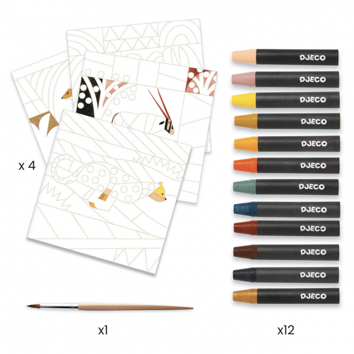 Atelier acuarela Bauhaus Inspired by Paul Klee, Djeco [3]