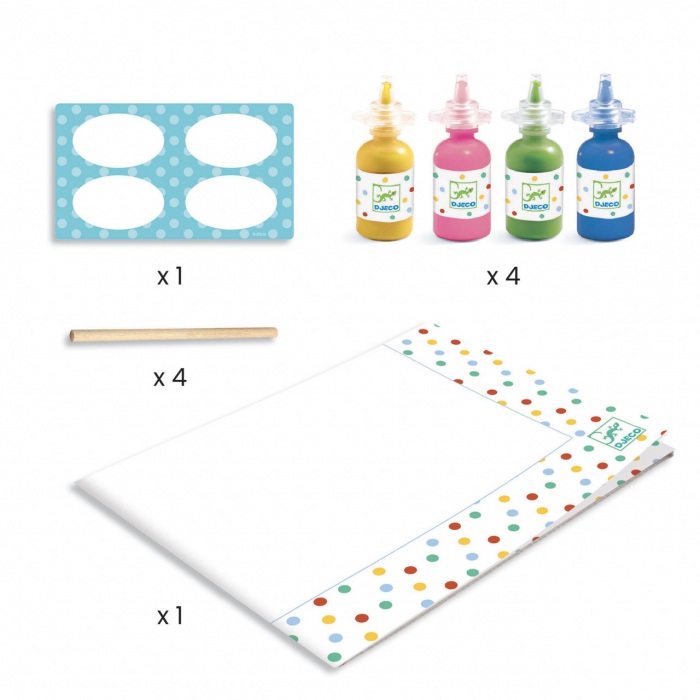 Atelier creativ cu buline Pointillisme, Djeco [3]