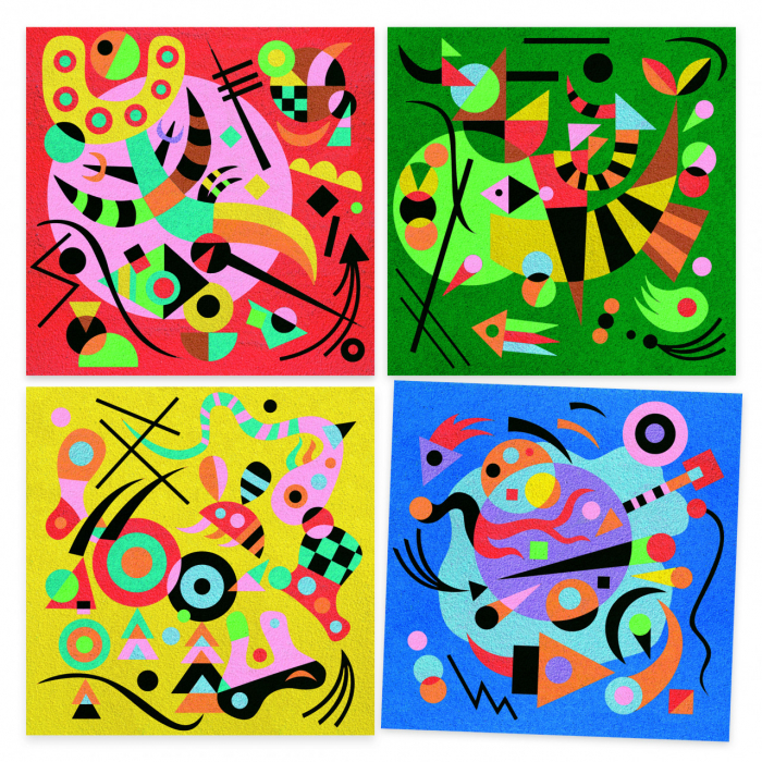 Atelier cu nisip Abstract Art Inspired by Kandinsky, Djeco [2]