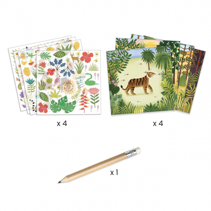 Atelier de transfer Arta naiva Inspired by Le Douanier Rousseau, Djeco [2]