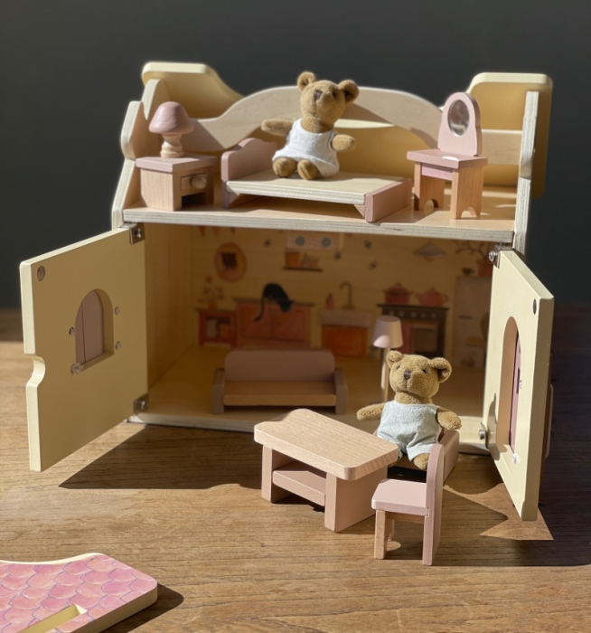 Casuta de papusi cu 2 ursuleti de plus, Egmont Toys [2]