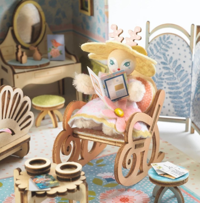 Casuta miniaturala de asamblat si colorat Alba, Djeco [5]