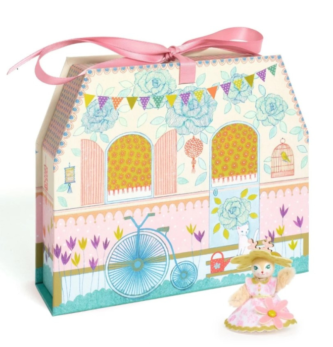 Casuta miniaturala de asamblat si colorat Alba, Djeco [2]