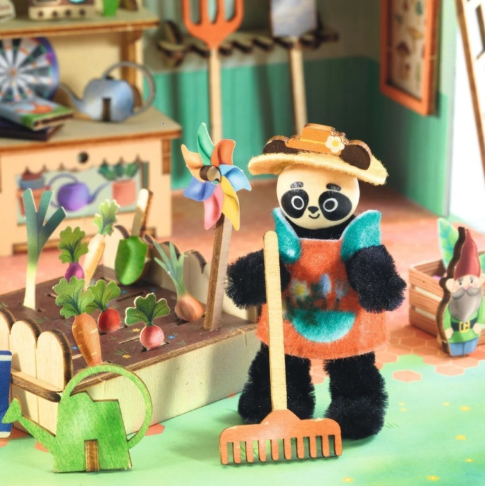 Casuta miniaturala de asamblat si colorat Olive , Djeco [7]