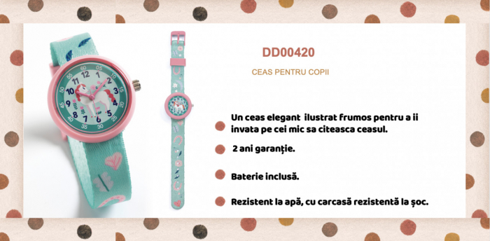 Ceas de mana Pasiune pentru cai, Djeco [5]