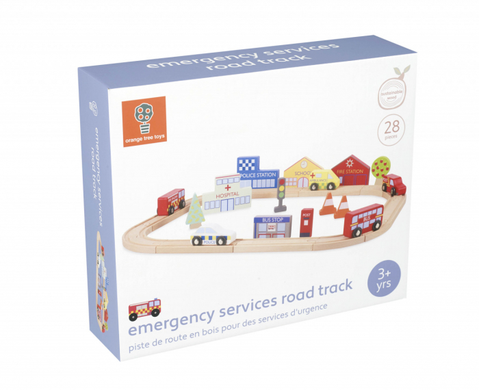 Circuit cu vehicule utilitare, Orange Tree Toys [2]