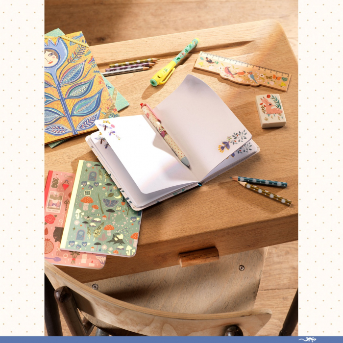 Set 10 mini creioane colorate metalice Chic, Djeco [3]