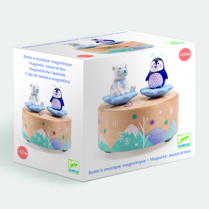 Cutie muzicala magnetica Dansul Pinguinului cu Ursuletul, Djeco [3]