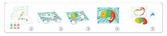 Joc creativ Bebe apasa si picteaza, Djeco [4]