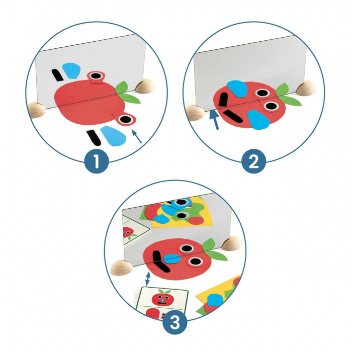 Joc creativ cu oglinzi Ze mirror Faces, Djeco [3]