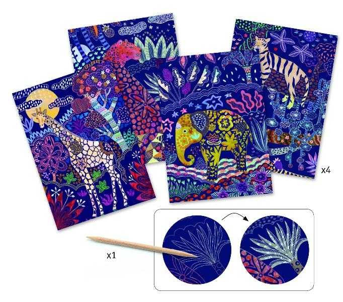 Joc creativ de razuit Natura luxurianta, Djeco [2]