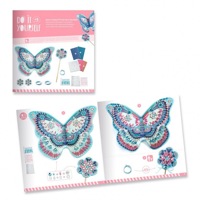 Joc creativ DIY Aripi si bagheta fermecata, Djeco [3]