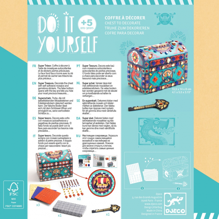 Joc creativ DIY Cufar secret, Djeco [5]