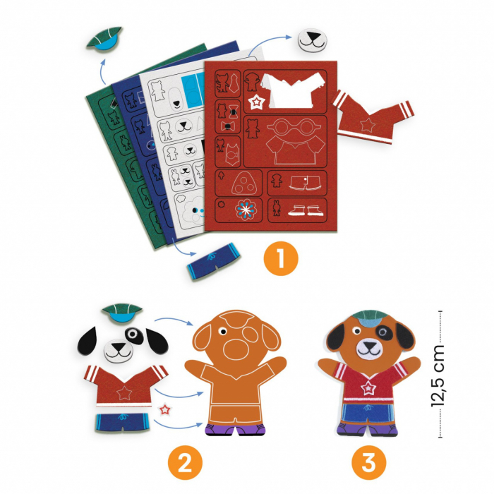 Joc creativ DIY Funky Familie, Djeco [2]