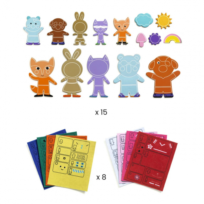 Joc creativ DIY Funky Familie, Djeco [5]