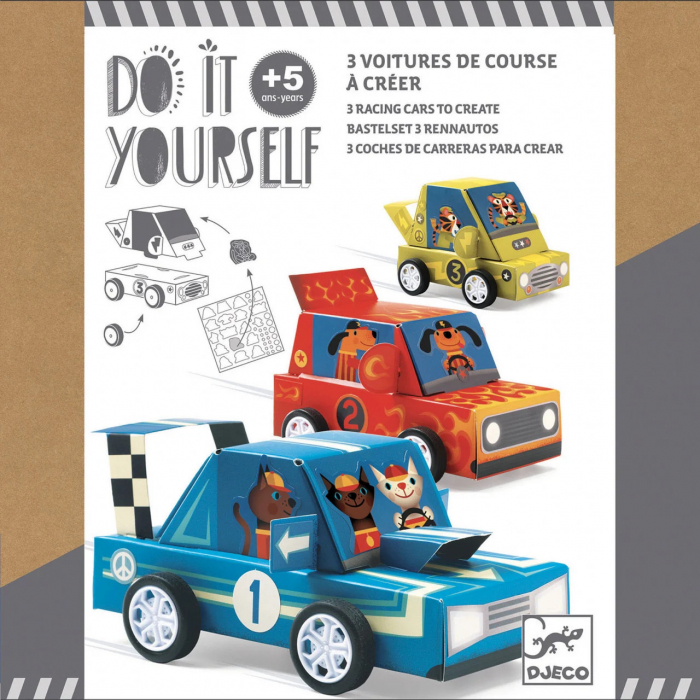 Joc Creativ DIY Masinute Grand Prix, Djeco [7]