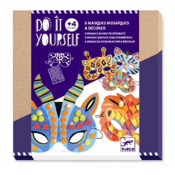 Joc creativ DIY Masti animale din jungla, Djeco [3]