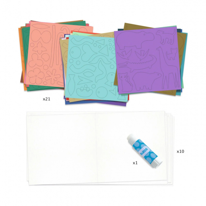 Joc Creativ Little Papers, Djeco [4]