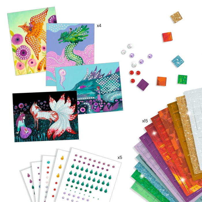 Joc creativ mozaic Creaturi mitice, Djeco [2]
