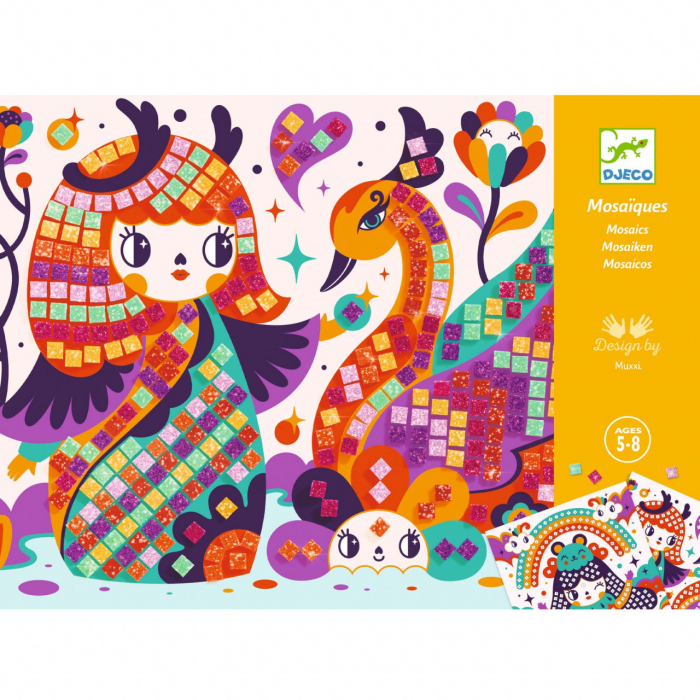 Joc creativ mozaic Kokeshis, Djeco [1]