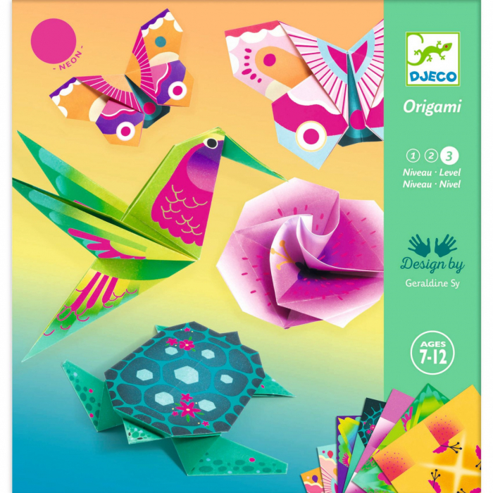 Joc creativ origami Animale si flori exotice, Djeco [1]