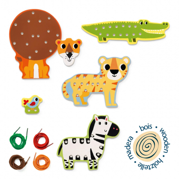 Joc cu Sireturi Lassanimo, cu Animale din Savana [2]