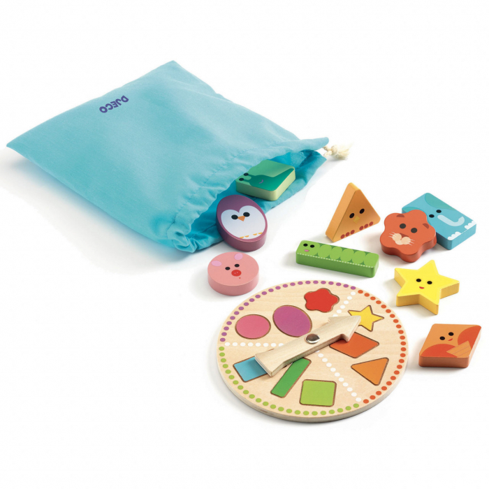 Joc Educativ de Recunoastere Tactila cu Forme Geometrice, TactiloBasic [2]