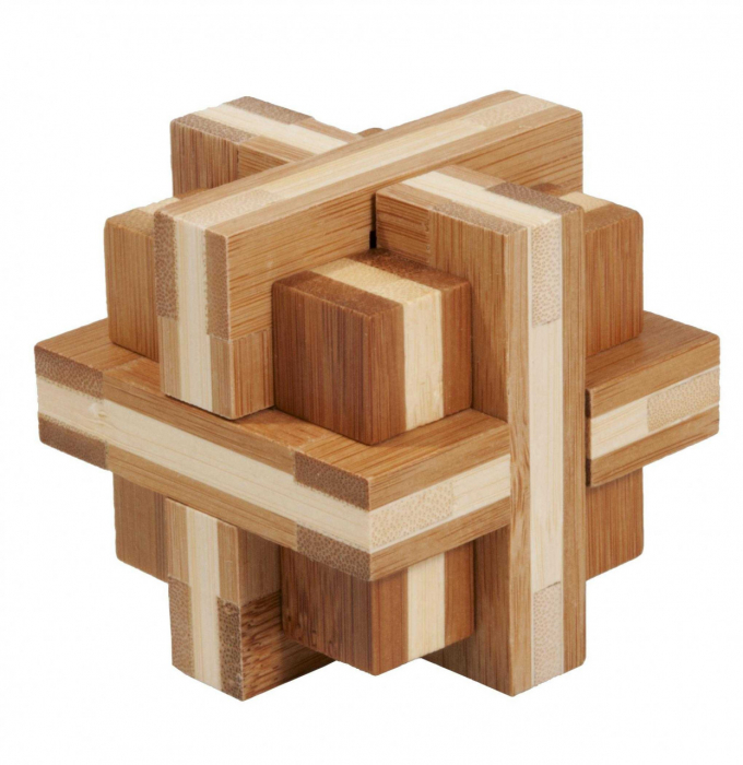 Joc logic IQ 3D Puzzle Double cross, Fridolin [1]