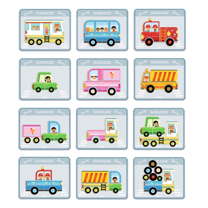Joc magnetic cu Vehicule, Djeco [5]