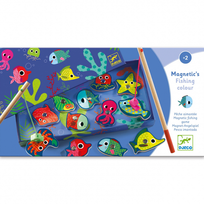 Joc magnetic de pescuit Fishing Colour, Djeco [5]