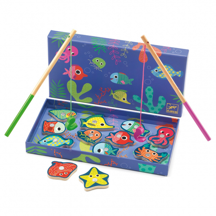 Joc magnetic de pescuit Fishing Colour, Djeco [2]