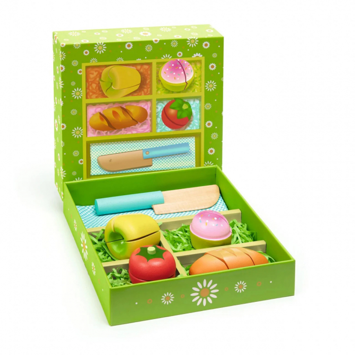 Joc Picnic Alimente de Feliat, Lemn si Velcro, Djeco [2]