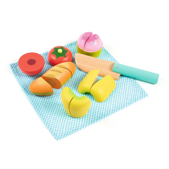 Joc Picnic Alimente de Feliat, Lemn si Velcro, Djeco [3]