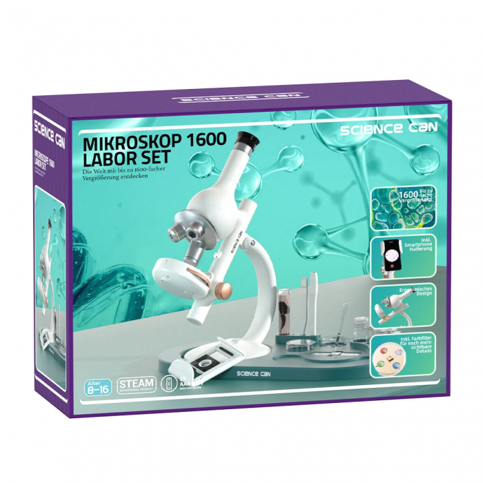 Joc STEM Set de Laborator Microscop 1600, TopBright Toys [2]