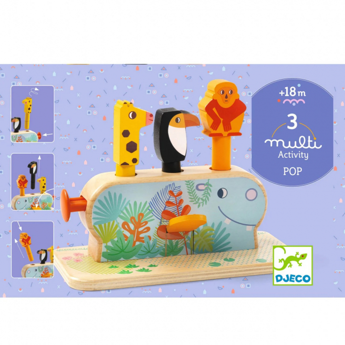 Jucarie Montessori Pop-Up Multi Activity, Djeco [4]