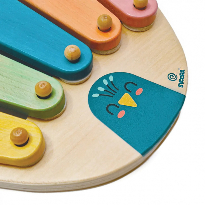 Jucarie Montessori Xilofon Paun, Svoora [3]