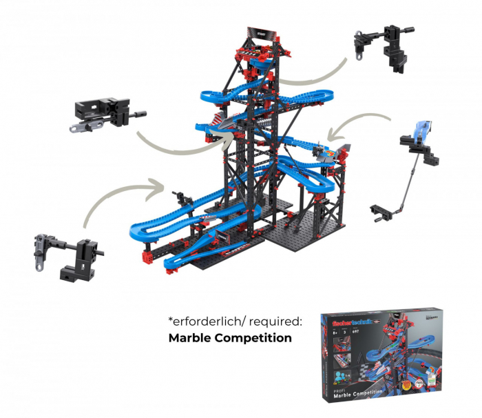 Kit STEM Completare pentru Cursa cu bile metalice - Intrecerea, Fischertechnik [3]