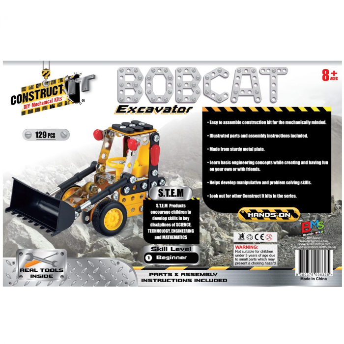Kit STEM Excavator Bobcat, nivel incepator, Construct It [4]