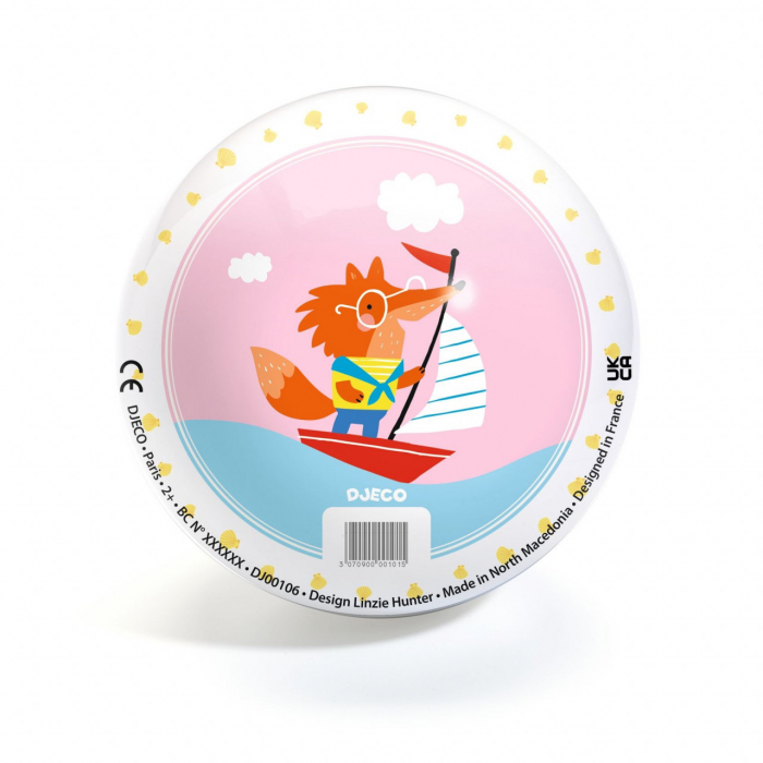 Minge Catelus si Vulpe in Barca, 12 cm, cu Valva, din PVC [2]