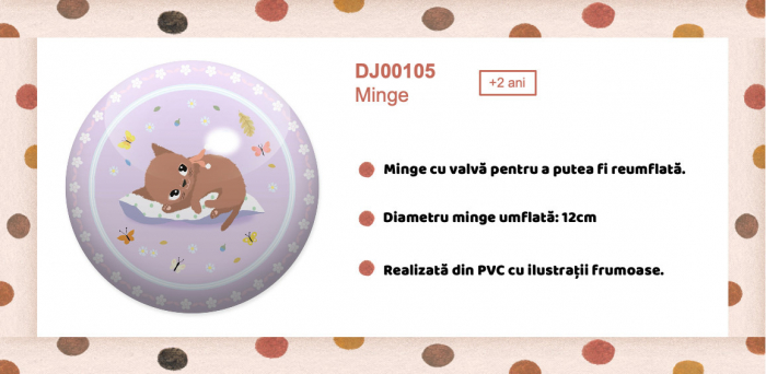 Minge Pisicuta Adorabila si Pasarele, 12 cm, cu Valva, din PVC [3]