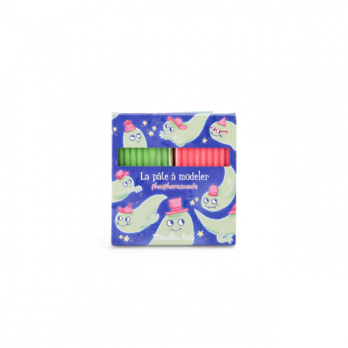 Plastilina fluorescenta, Roz si Verde, Moulin Roty [3]