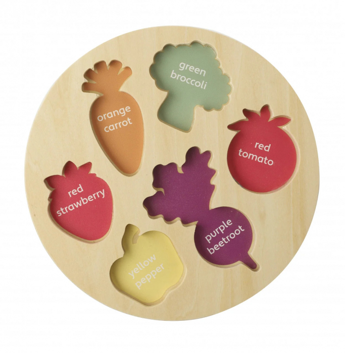 Puzzle Legume si Fructe, 6 Piese, 12+ luni [4]
