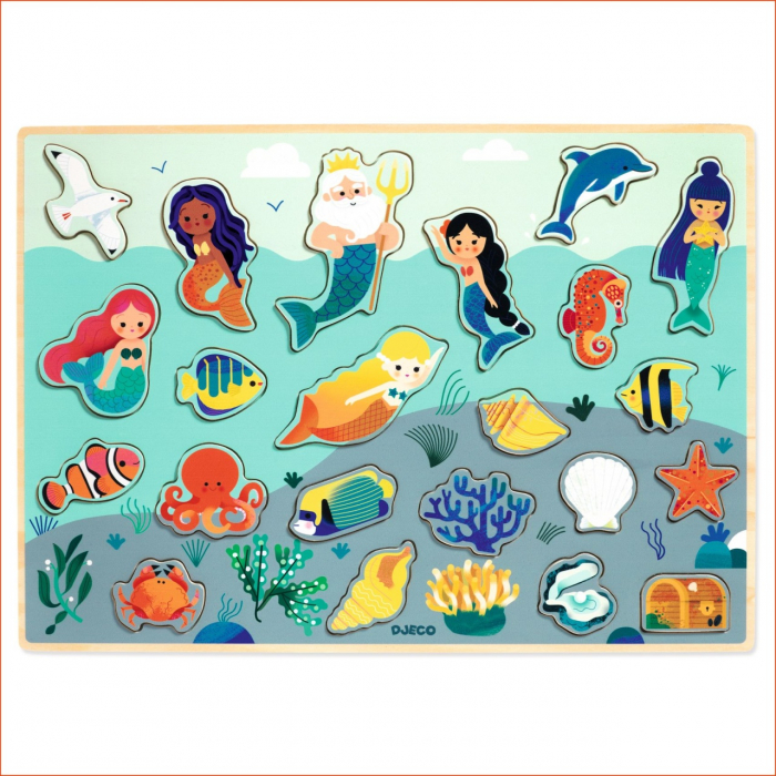 Puzzle lemn Ocean, Djeco [4]